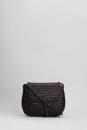 Dragon Diffusion Mini City Bag Shoulder Bag In Brown Leather