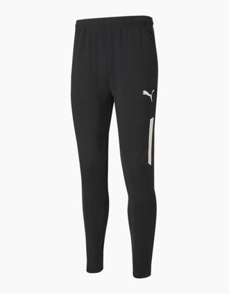 Puma Mens Mens Teamliga Training Pants Pro Tracksuit Bottom - Black/Multi - Size: 44/Regular