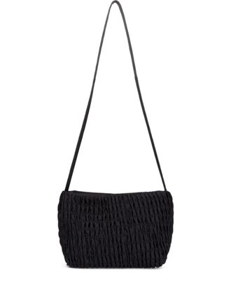 Hai Millie ruched shoulder bag - women - Silk Satin - One Size - Black