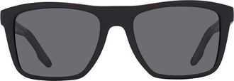 Costa Mainsail Grey Polarized Glass Square Mens Sunglasses 6S9107 910703 55