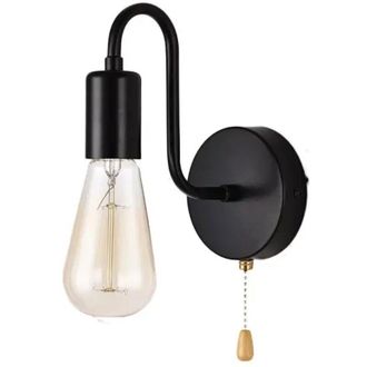 OEM Aplique De Pared Vintage Con Casquillo Est&aacute;ndar E27, L&aacute;mpara De Pared Industrial Retro De Metal Para Interiores Con Interruptor Para Sala De Estar, Do
