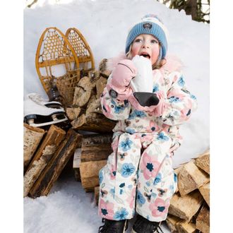 Deux par Deux Baby Girl Winter Mittens Play in Dusty Pink at Nordstrom, Size 12-24M