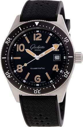 Glash&uuml;tte Original SeaQ Automatic Black Dial Mens Watch 1-39-11-06-60-06