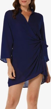 Helen Jon Monaco Wrap Dress in Navy at Nordstrom, Size Medium
