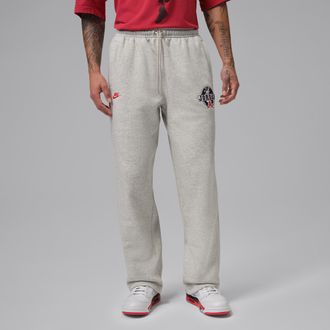 Nike Jordan Mens Jordan Brooklyn Open-Hem Pants in Grey | IO9825-050