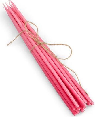 British Colour Standard Thin Taper Candles - Set of 12 in Neyron Pink at Nordstrom