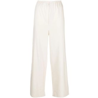 BASERANGE Elasticated-waist Silk Palazzo Pants