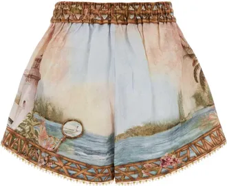 Zimmermann Mahon Bermuda Shorts - Blue