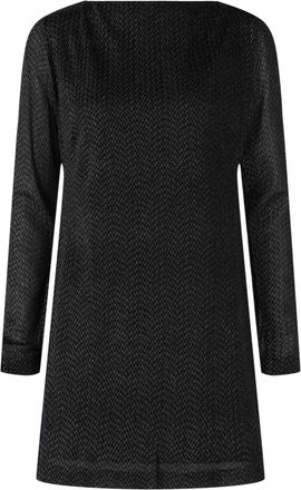 M Missoni Off-The-Shoulder Chevron Mini Dress