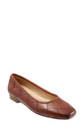 Trotters Hanny Flat in Luggage Leather at Nordstrom Rack, Size 6.5
