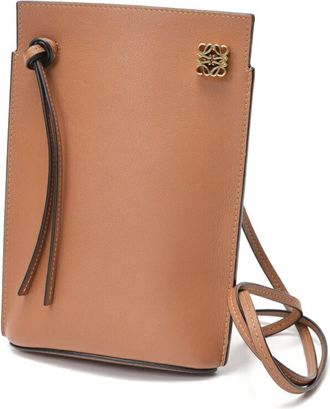 Loewe Brown Leather Pouch (Pre-Owned)