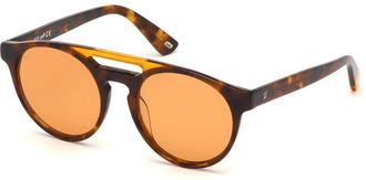 Web Eyewear Brown Plastic Sunglasses