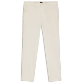 BOSS Slim-fit pants in cotton-blend twill