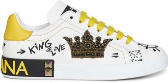Dolce & Gabbana Portofino Sneakers - Heren - Sneakers - Veelkleurig - 41 EU - Leer - Schoenen