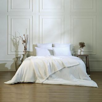 Febronie Funda n&oacute;rdica gasa de algod&oacute;n blanco 260x240
