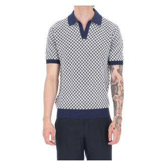 Drumohr Polo Shirts, male, Multicolor, Size: 2XL Open-Collar Biscottino Polo