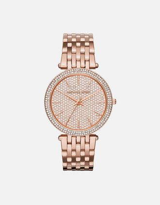 Michael Kors Womens Michael Kors MK3439 Ladies Watch Darci Rose Gold Pave