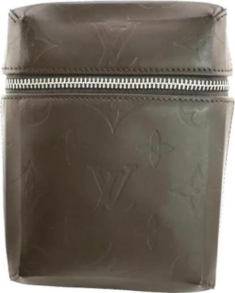 Louis Vuitton Tweedehands leren Louis Vuitton tassen - Dames - Vintage Clutch - Bruin - ONE Size - Leer - Vintage