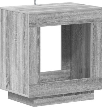 vidaXL Mesa Lateral Gris Sonoma 60 X 40 X 65 Cm Madera De Ingenier&iacute;a Vidaxl