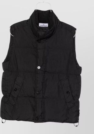 Stone Island quilted crinkled padded vest