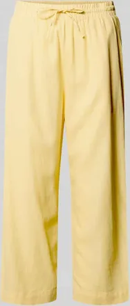 Freequent Wide Leg Pants mit elastischem Bund Modell Lava in GELB, Gr&ouml;&szlig;e XXL