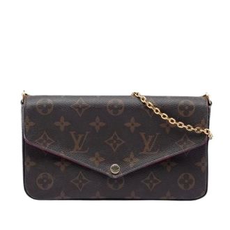 Louis Vuitton Pre-owned Cross Body Bags, female, Brown, Size: ONE SIZE Pre-owned Pochette Felicie Crossbody Bag