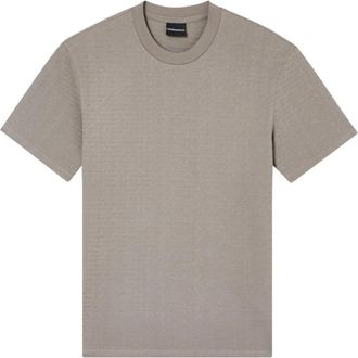 Emporio Armani T-shirt met korte mouwen - Heren - T-shirts - Beige - XS - Tops