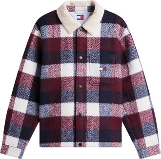 Tommy Jeans Giacca camicia a quadri spazzolata - - Jackets - Uomo - Multicolore - XL