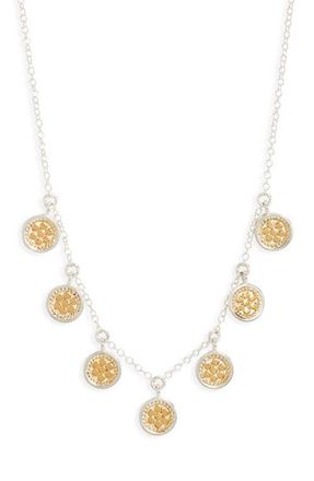 Anna Beck Kindness Multicharm Necklace in Two-Tone at Nordstrom