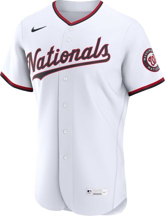 Nike Washington Nationals Nike Mens MLB Authentic Jersey in White | 8900WTHOWTL-VQM