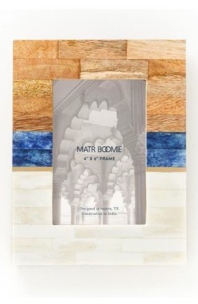 Matr Boomie Kaveri Picture Frame - Carved Bone, Wood in Multicolor at Nordstrom, Size 5Ft 0In X 7Ft 0In