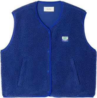 American Vintage Giacca smanicata con applicazione - Blu