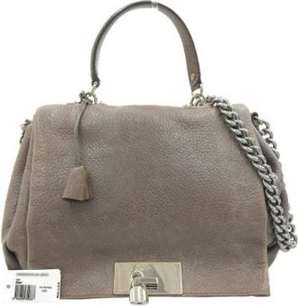 Celine Pre-owned Vintage Handbag - Dames - Vintage Handtas - Grijs - ONE Size - Leer - Vintage