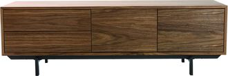 Miliboo Mueble Tv Dise&ntilde;o Vintage Nogal Manny