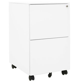 vidaXL Armario Archivador Acero Blanco 39x45x67 Cm Vidaxl