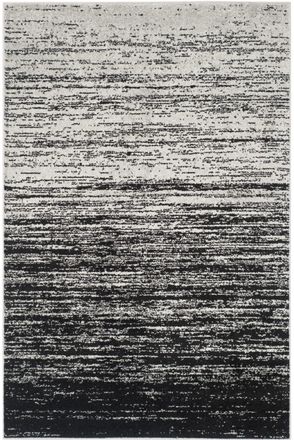 Safavieh Alfombra ombre moderno de polipropileno plata/negro, 122 x 183 cm