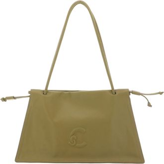 Coccinelle Leather shoulder bag Dulse Shoulderbag Seagrass khaki