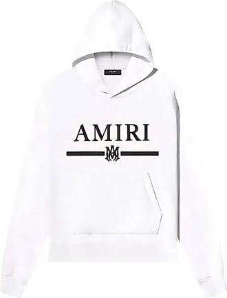 Amiri Felpa Hoodie - Heren - Hoodies - Wit - XL - Katoen - Hoodies & sweatvesten
