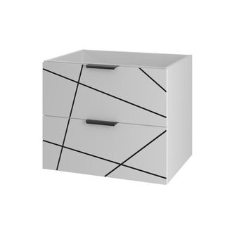 Petits Meubles Mueble bajo lavabo 60cm paneles de melamina y mdf blanco