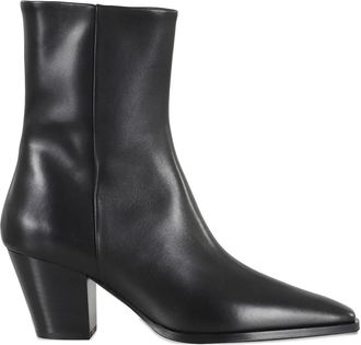 Aeyde Hedvig cowboy ankle boots - women - Lamb Skin/Calf Leather/Calf Leather/Rubber - 40 - Black