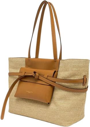 Gianni Chiarini Belty Schoudertas - Dames - Shoppers - Beige - ONE Size - Leer - Tassen