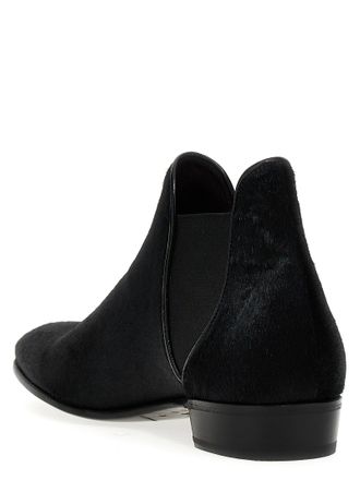 Lidfort Calf Hair Chelsea Boot - Black