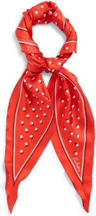 Echo Dot Silk Diamond Scarf in Fiesta Orange at Nordstrom