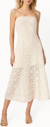 Cami NYC Lisboa Strapless Midi Dress in Ceramic at Nordstrom, Size 12