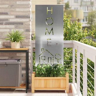 vidaXL Panel Decorativo De Jard&iacute;n Plateado 50 X 140 Cm Vidaxl