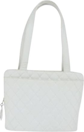 Chanel Pre-owned Vintage Schoudertas - Dames - Vintage Schoudertas - Wit - ONE Size - Leer - Vintage