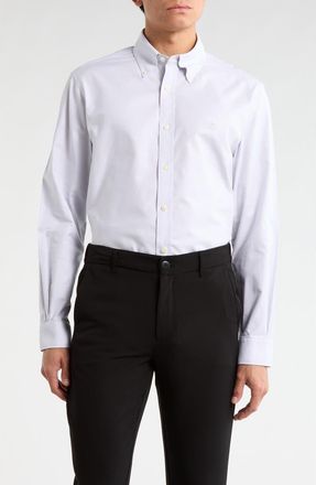 Brooks Brothers Regular Fit Stretch Cotton Oxford Button-Down Shirt in Light Lavender Solid at Nordstrom Rack, Size Xx-Large