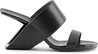 United Nude Loop Hi - Dames - Muiltjes - Zwart - 38 EU - Leer - Schoenen