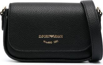 Emporio Armani logo-stamp crossbody bag - women - PVC/Polyester/Polyester/Polyurethane - One Size - Black