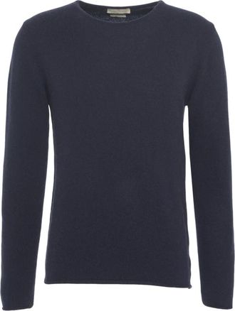 Daniele Fiesoli Luxe Cashmere Crew Neck Sweater - Heren - Cashmere truien - Blauw - M - Kasjmier - Truien & Vesten